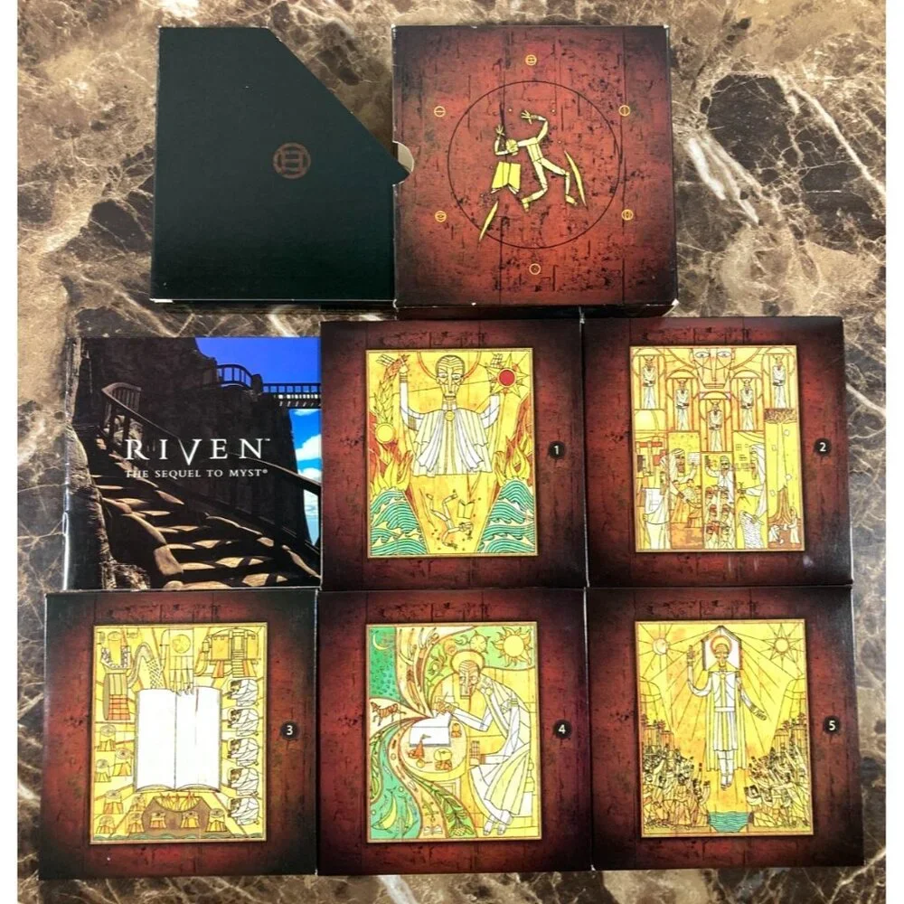 Riven: The Sequel to Myst Windows/Mac 1997 CD-Rom w/BradyGames Hints & Solutions